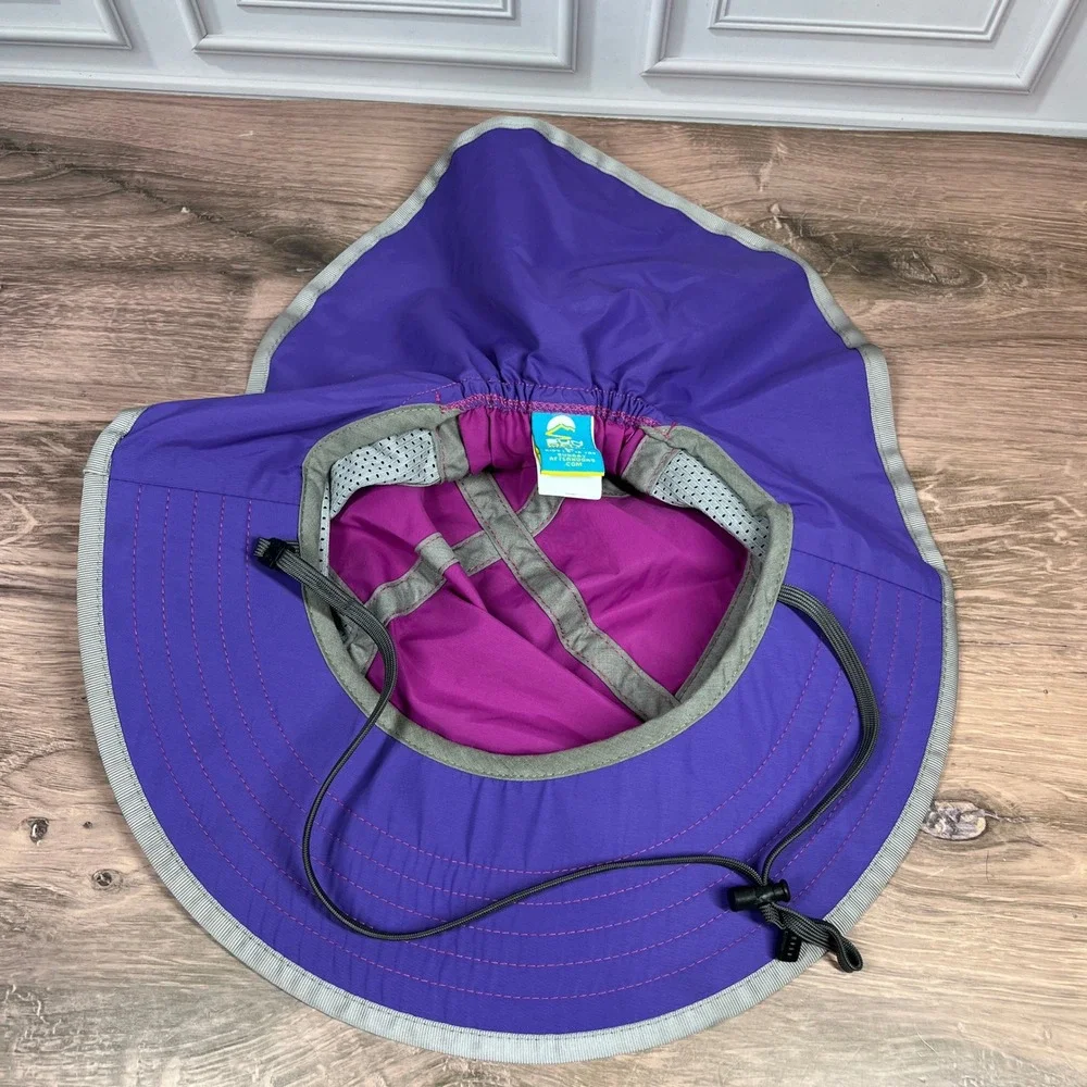 Sunday Afternoons Sun Hat Kids Purple Sun Protection Neck Veil Mesh Vents Large